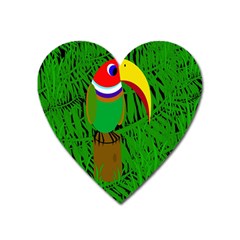 Toucan Heart Magnet by Valentinaart