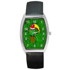 Toucan Barrel Style Metal Watch