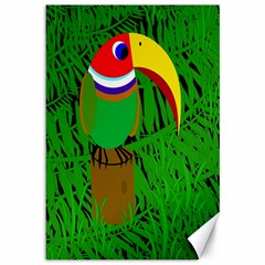 Toucan Canvas 12  X 18   by Valentinaart