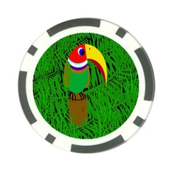 Toucan Poker Chip Card Guards by Valentinaart