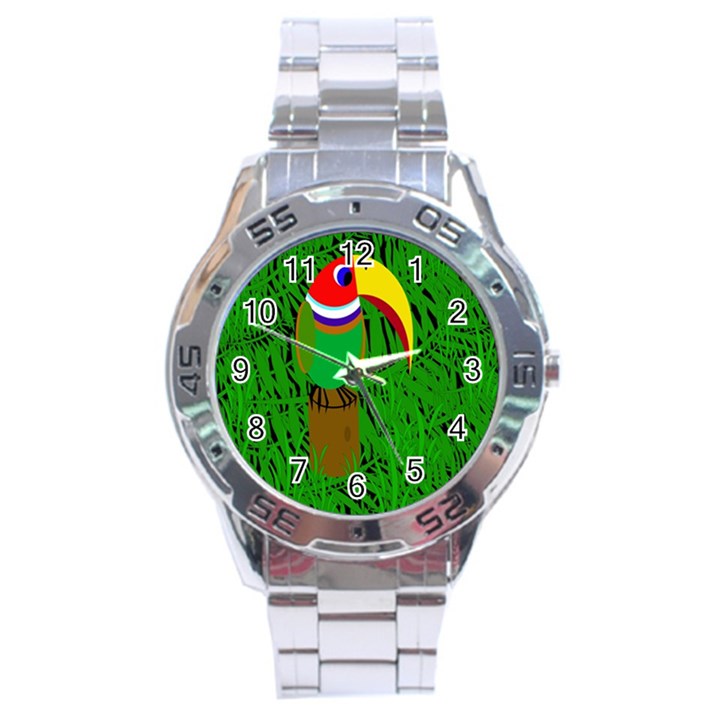 Toucan Stainless Steel Analogue Watch