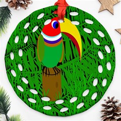 Toucan Ornament (round Filigree) 