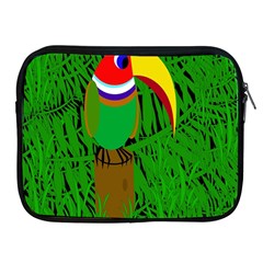 Toucan Apple Ipad 2/3/4 Zipper Cases by Valentinaart