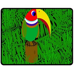 Toucan Double Sided Fleece Blanket (medium) 