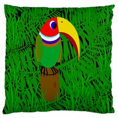 Toucan Standard Flano Cushion Case (one Side) by Valentinaart