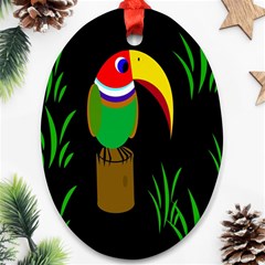 Toucan Ornament (oval)  by Valentinaart