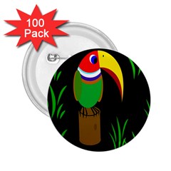 Toucan 2 25  Buttons (100 Pack) 