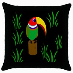 Toucan Throw Pillow Case (Black)