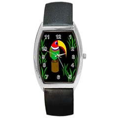 Toucan Barrel Style Metal Watch