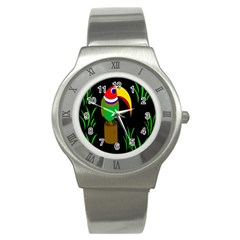 Toucan Stainless Steel Watch by Valentinaart