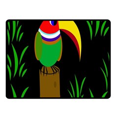 Toucan Fleece Blanket (small) by Valentinaart