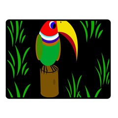 Toucan Double Sided Fleece Blanket (small)  by Valentinaart