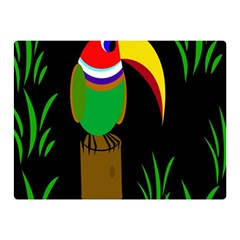 Toucan Double Sided Flano Blanket (mini)  by Valentinaart