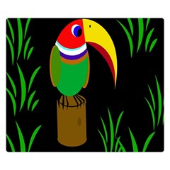 Toucan Double Sided Flano Blanket (small)  by Valentinaart