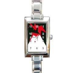 Volcano  Rectangle Italian Charm Watch by Valentinaart