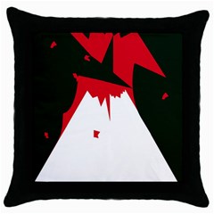 Volcano  Throw Pillow Case (black)