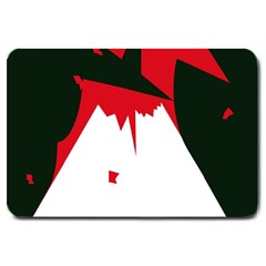 Volcano  Large Doormat  by Valentinaart