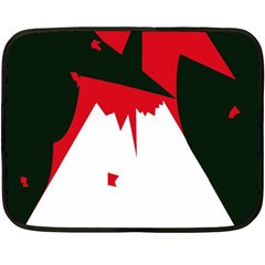 Volcano  Fleece Blanket (mini) by Valentinaart