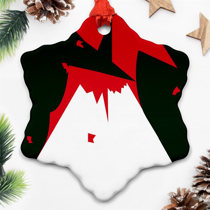 Volcano  Ornament (Snowflake) 