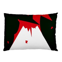 Volcano  Pillow Case (two Sides) by Valentinaart