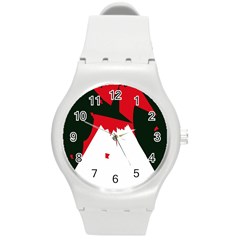 Volcano  Round Plastic Sport Watch (m) by Valentinaart