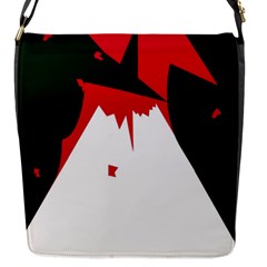 Volcano  Flap Messenger Bag (s) by Valentinaart