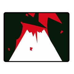 Volcano  Double Sided Fleece Blanket (small)  by Valentinaart