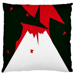 Volcano  Large Flano Cushion Case (one Side)