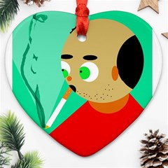 Smoker  Ornament (heart) 