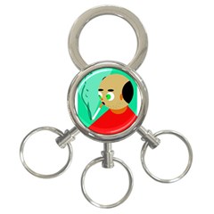 Smoker  3-ring Key Chains