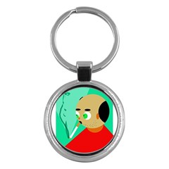 Smoker  Key Chains (round)  by Valentinaart