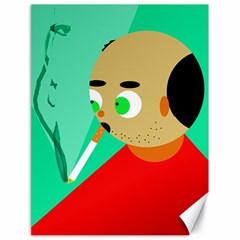 Smoker  Canvas 18  X 24   by Valentinaart