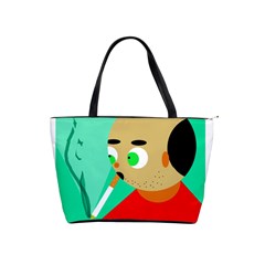 Smoker  Shoulder Handbags by Valentinaart