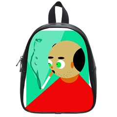 Smoker  School Bags (small)  by Valentinaart