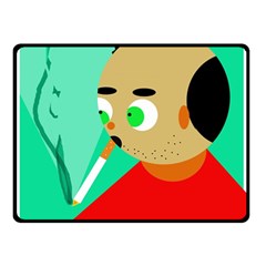 Smoker  Fleece Blanket (small) by Valentinaart