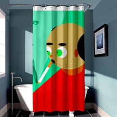 Smoker  Shower Curtain 36  X 72  (stall) 