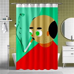 Smoker  Shower Curtain 48  X 72  (small) 