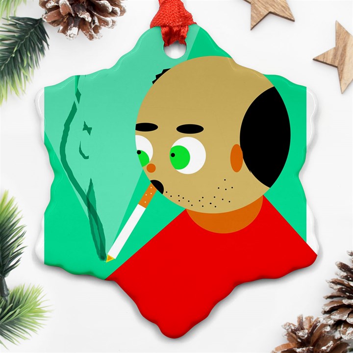 Smoker  Ornament (Snowflake) 