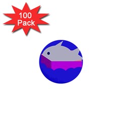 Big Fish 1  Mini Buttons (100 Pack) 