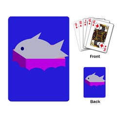 Big Fish Playing Card by Valentinaart