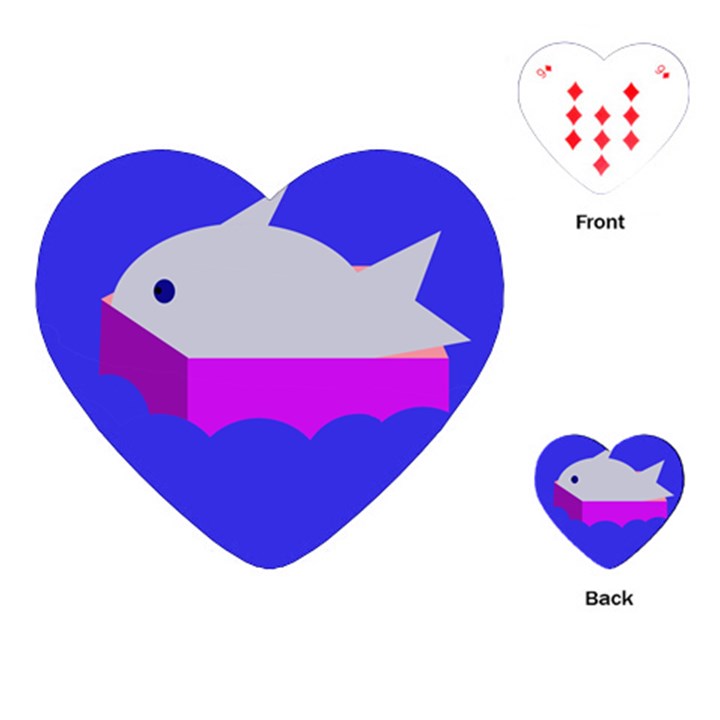 Big fish Playing Cards (Heart) 