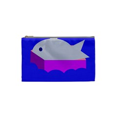 Big Fish Cosmetic Bag (small)  by Valentinaart