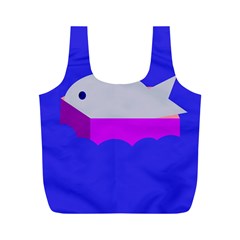 Big Fish Full Print Recycle Bags (m)  by Valentinaart