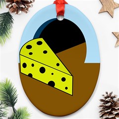 Cheese  Ornament (oval)  by Valentinaart