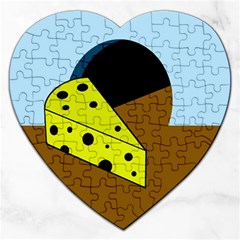 Cheese  Jigsaw Puzzle (heart)