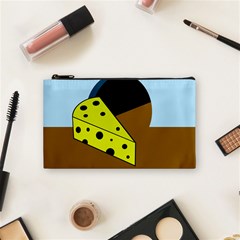 Cheese  Cosmetic Bag (small)  by Valentinaart