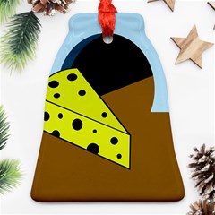 Cheese  Bell Ornament (2 Sides) by Valentinaart