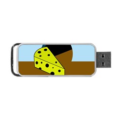 Cheese  Portable Usb Flash (one Side) by Valentinaart