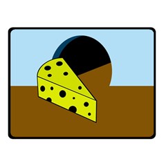 Cheese  Double Sided Fleece Blanket (small) 