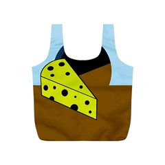 Cheese  Full Print Recycle Bags (s) 